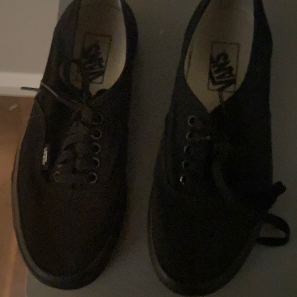 Black authentic vans great condition